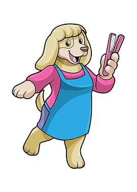 Dog Hairdresser Hair clip