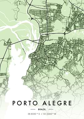 Porto Alegre City Map