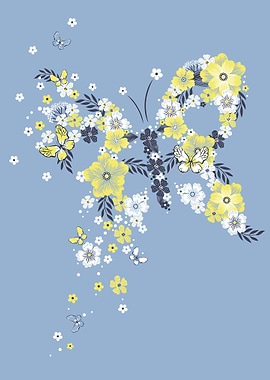 Butterfly from flowers