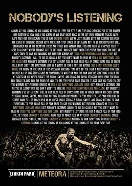nobodys listening
