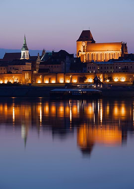 City of Torun at Dusk