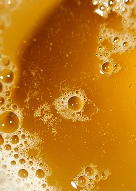 Liquid droplets close up