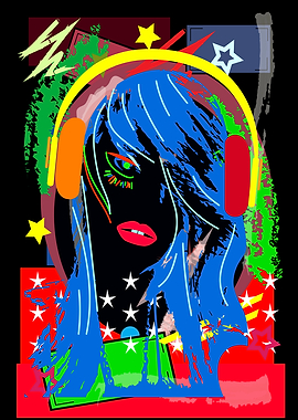 UV Neon background with a