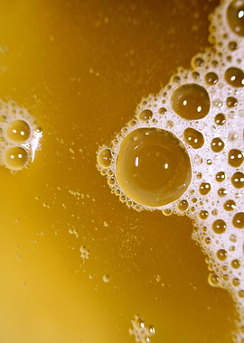 Liquid droplets close up