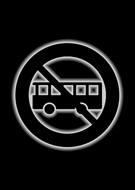 bus traffic forbidden sign