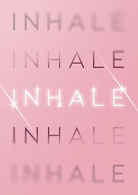 Inhale Motivational Pink