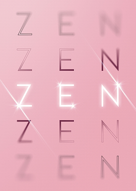 Zen Motivational in Pink