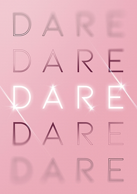 Dare Motivational in Pink