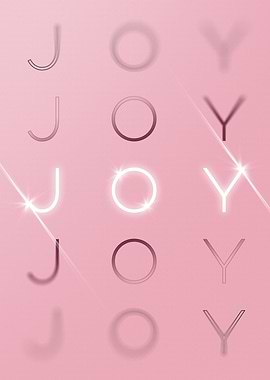 Joy Motivational in Pink