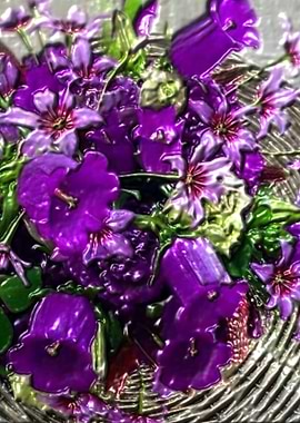 flowers plastic emboss