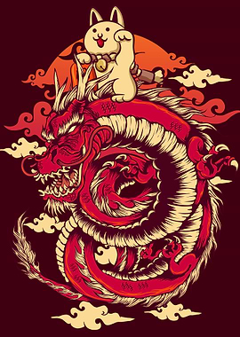 Japanese Dragon Maneki