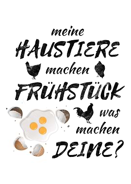 Landwirt Huehner Spruch