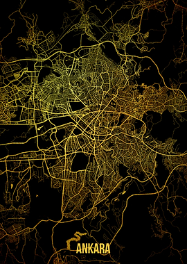 Ankara gold map