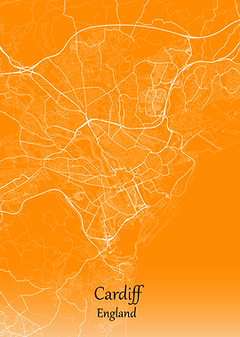 Cardiff City Map England