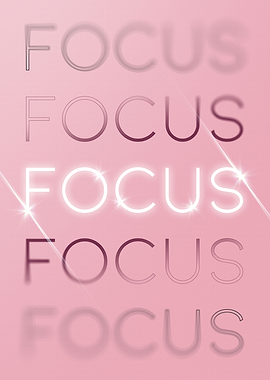 Focus Motivational in Pink