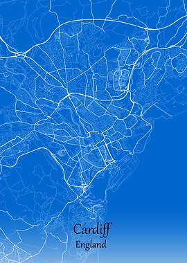 Cardiff City Map England