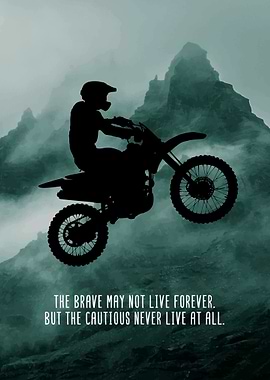 Dirt Bike Rider Wall Decor