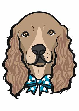 Cocker Spaniel dog face