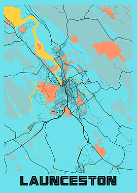 Launceston Gloria City Map