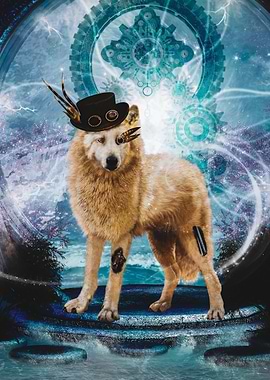 Steampunk wolf