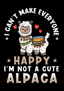 Alpaca Saying Cute Alpaca