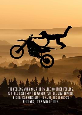 Dirt Bike Rider Wall Decor