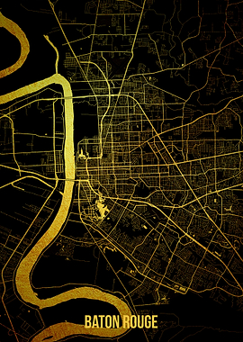 Baton Rouge gold map
