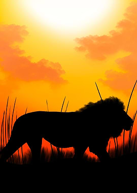 Lion Silhouette
