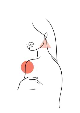 Female Line Art Sideview