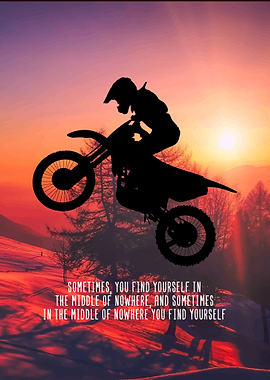 Dirt Bike Rider Wall Decor