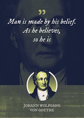 Man is made by his belief