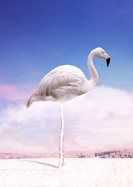 Winter Flamingo Tree