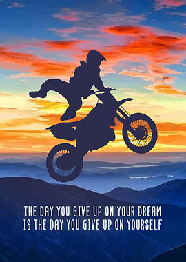 Dirt Bike Rider Wall Decor