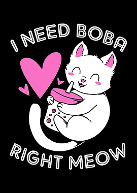 Boba Tea Cat