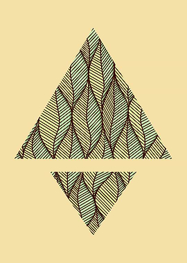 Leaf pattern in triangles