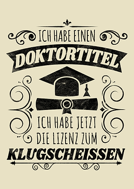 Ich habe einen Doktortitel