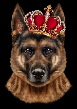 German Shepherd in Crown