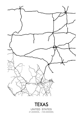 Texas Road Map