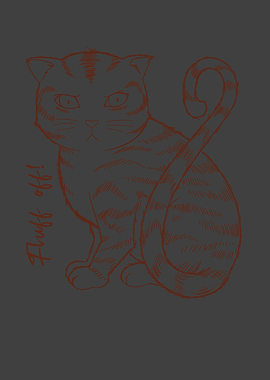 Fluff Off Cat in Anime