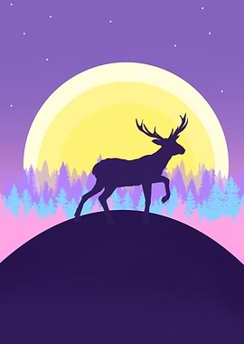 Deer silhouette