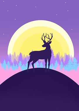 Deer silhouette