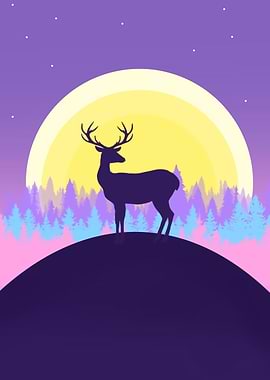 Deer silhouette