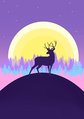 Deer silhouette