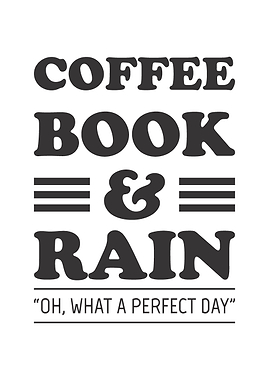 Coffee Book and Rain