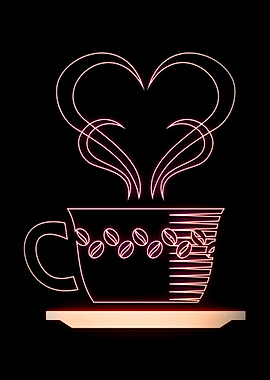 love coffee neon