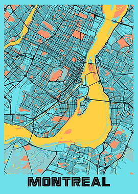 Montreal Gloria City Map