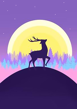 Deer silhouette