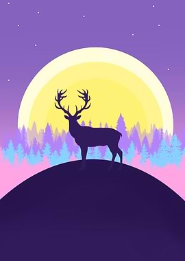 Deer silhouette