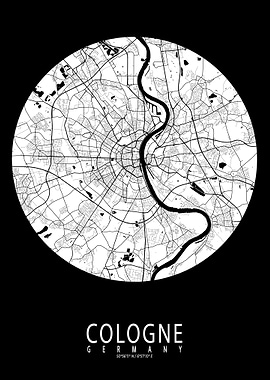 Cologne City Full Moon