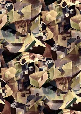 Dynamic Seamless Cubism